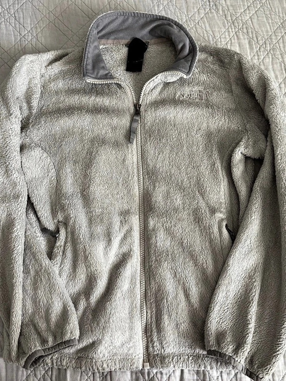 The North Face Fleece Full-Zip Jacket White Large